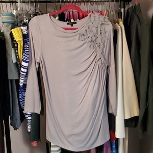 Anne Klein organza petal t-shirt